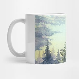 bird over the forest Mug